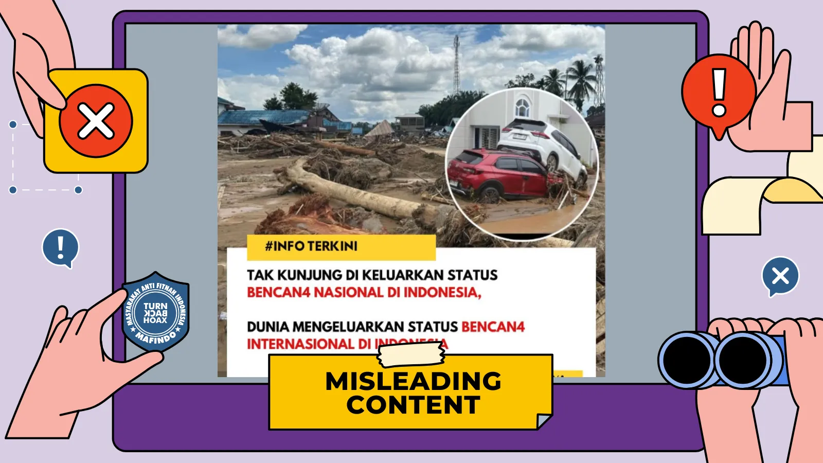 Hoax: Status Bencana Internasional untuk Indonesia