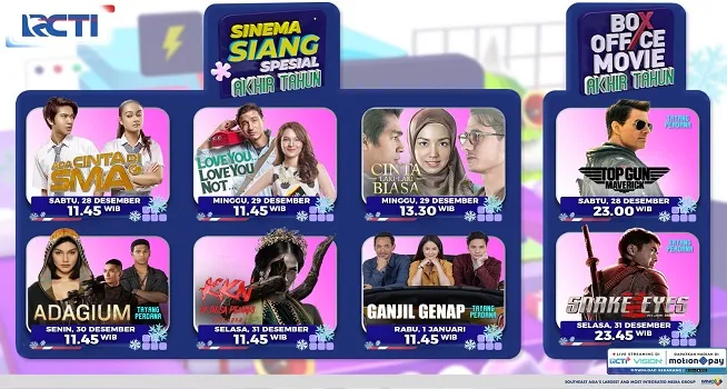 RCTI Siapkan Tayangan Spesial Akhir Tahun 2025: 8 Film Unggulan!