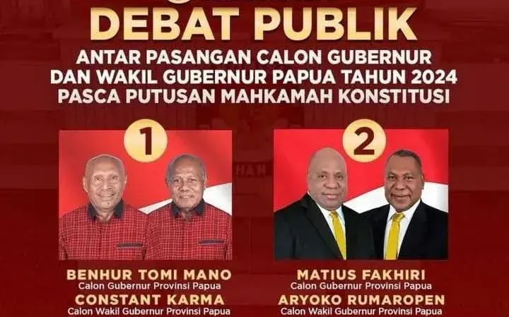 Debat PSU Pilkada Papua: KPU Gelar yang Pertama & Terakhir, BTM-CK Optimis!