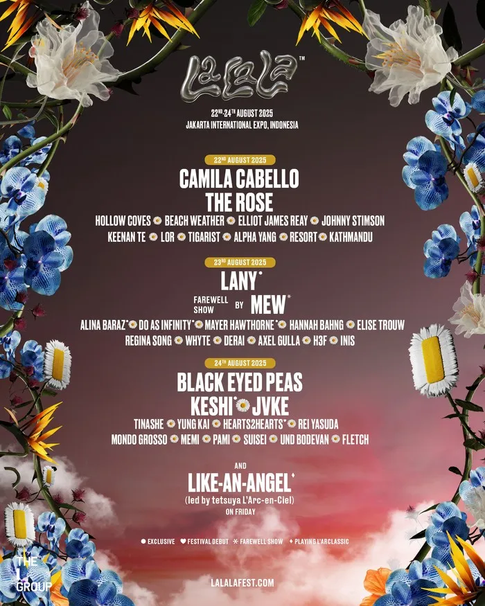 30 Musisi Internasional Siap Guncang Jakarta! LaLaLa Fest 2025 Hadirkan Black Eyed Peas hingga Camila Cabello, Tiket Mulai Rp600 Ribu!
