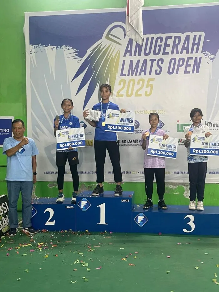 Klub Bulutangkis Anugerah Denpasar Sabet Juara Terbanyak ANUGERAH LMATS OPEN 2025!